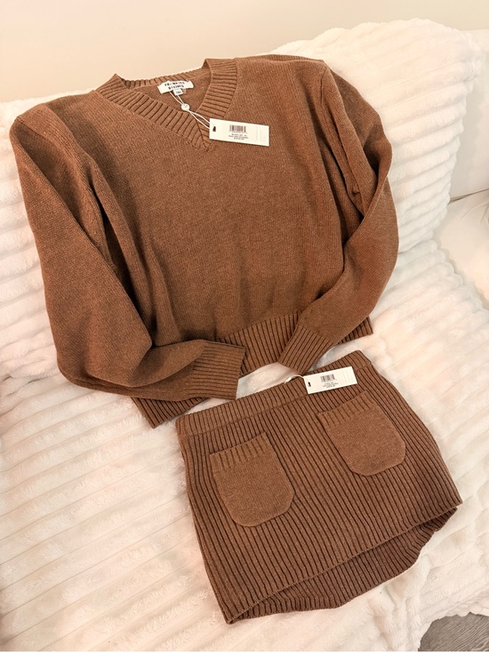 Frankie's Bikinis Sweaters - Frankie's Bikinis Knit Sweater/Skirt Set